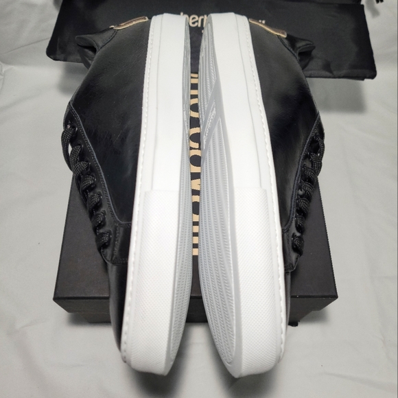 Roberto Cavalli Low-Top High-Shine Leather Sneakers Size 11.5 Men's - Picture 7 of 9
